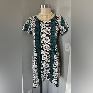 Vintage Bishop St Hawaiian Dress Large